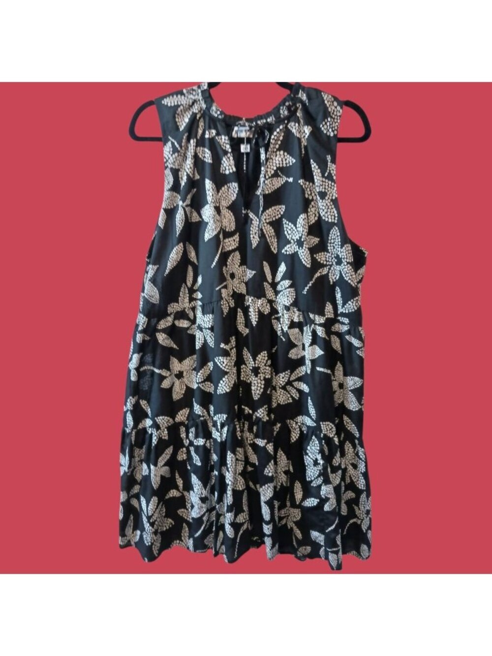 Steve Madden Sunny Disposition Babydoll Dress In Faded Blk XXLarge - Picture 3 of 9